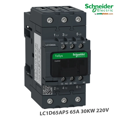 Kontaktor modular 3P (3 NO) - 30 kW - 65 A - AC-3 - ≤ 440 V - 230 V AC 50 Hz - EverLink - Schneider Kontaktor modular 3P (3 NO) - 30 kW - 65 A - AC-3 - ≤ 440 V - 230 V AC 50 Hz - EverLink - Schneider