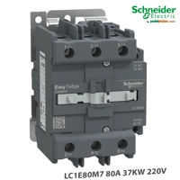 Kontaktor modular 3P (3 NO) 37 KW - AC-3 - ≤ 380 V 80 A - Spiral 220 V AC - Schneider