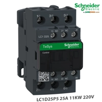 Kontaktor modular Schneider 3P 25A AC-3 440V - aux 1NO+1NC - 220V 11KW 50Hz