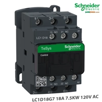 Kontaktor Schneider TeSys Deca, 7.5KW 3P (3NO), 440V AC-3/3e, 18A, 120V AC