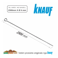 Knauf Lidhëse Tel me Grep për Varjen e Tavanit Ф 4 mm x 2500 mm, Çmimi për copë