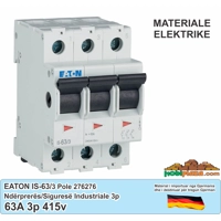Ndërprerës kryesor i ngarkesës Eaton Moeller IS-63/3 me funksion izolimi, 63 A, 3P, 240/415 V