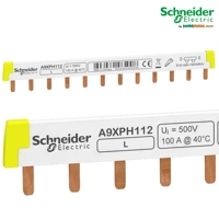 Ura të Siguresave 22cm-Shirit ndërlidhës modular Schneider Acti9,1L,18mm hapësirë,12 module, 100A