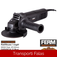 Mulli këndor Profesional 950W - 125mm (Brusalice Ratifikuese)