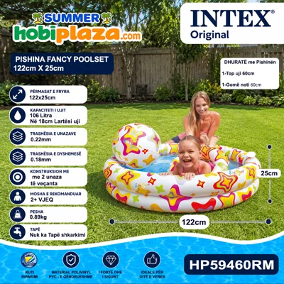 Pishine Fryrese Fancy Stars Poolset – 122×25 cm