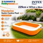 Pishine Fryrese Intex Mandarine Swim Centre Pool – 229×147×46 cm