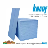Knauf Diamant Panele Gipsi 12.5 - 1250*2000, HRAK, Çmimi për m²