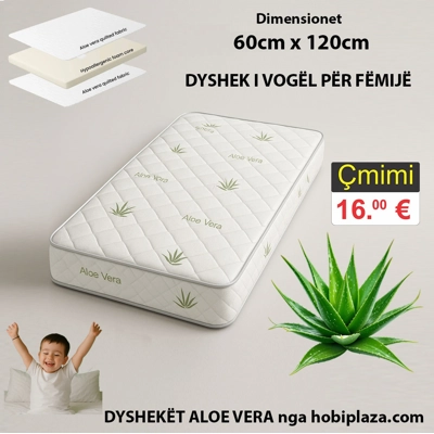 Dyshek i vogel Komod dhe i rehatshëm Aloe Vera 60cm x 12cm