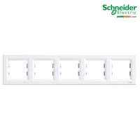 Asfora - Kornizë pesëshe Horizontale Schneider me 5 Hapje, e Bardhë