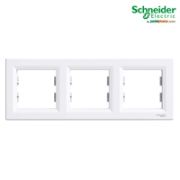 Asfora - Kornizë treshe Horizontale Schneider me 3 Hapje, e Bardhë