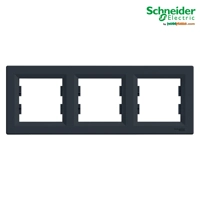 Asfora - Kornizë treshe Horizontale Schneider me 3 Hapje, Antracid