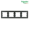 Asfora - Kornizë katërshe Horizontale Schneider me 4 Hapje, Antracit