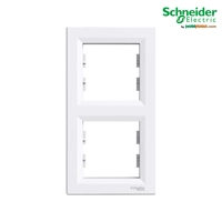 Asfora - Kornizë Vertikale Schneider me 2 Hapje, e Bardhë