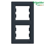 Asfora - Kornizë Vertikale Schneider me 2 Hapje, antracit Asfora - Kornizë Vertikale Schneider me 2 Hapje, antracit