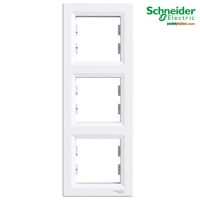 Asfora - Kornizë treshe Vertikale Schneider me 3 Hapje, e Bardhë