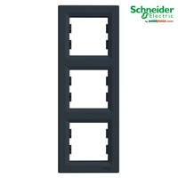 Asfora - Kornizë treshe Vertikale Schneider me 3 Hapje, Antracit