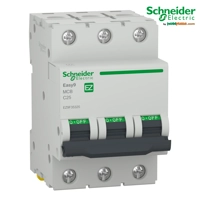 Siguresë modulare Schneider Easy9 3-Polarë, 25A, karakteristikë C, 6000A