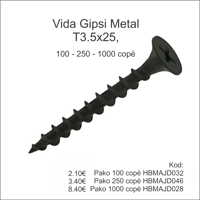 Vida Gipsi Metal T3.5x25 (100, 250, 1000 cp)
