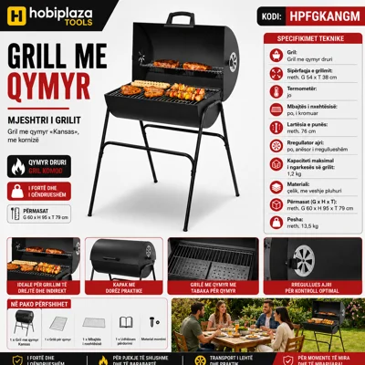 Grill me Qymyr "Kansas" me Kornize