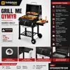 Grill me Qymyr me Rafte Anesore dhe me kapak mbulues