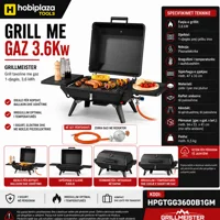 Grill tavoline me Gas 1-djeges 3.6 kW – GRILLMEISTER