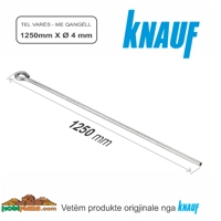 Knauf Lidhëse Tel me Grep për Varjen e Tavanit Ф 4 mm x 1250 mm, Çmimi për copë