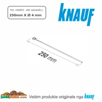 Knauf Lidhëse Tel me Grep për Varjen e Tavanit Ф 4 mm x 250 mm, Çmimi për copë