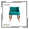 Karrige Elegante me Kadife të Gjelbër me Detaje të Qëndisura HPL8 0L008 L8/1 Karrige Elegante me Kadife të Gjelbër me Detaje të Qëndisura HPL8 0L008 L8/1