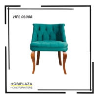 Karrige Elegante me Kadife të Gjelbër me Detaje të Qëndisura HPL8 0L008 L8/1
