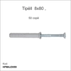 Tipell 8x80 (50 cope) Tipell 8x80 (50 cope)