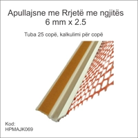 Apullajsne me rrjete me ngjites 2.5m x 6mm