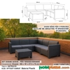 Set Divan Kënd “Rattan Look” – Për 5 Persona me Tavolinë Depozitimi – Ngjyrë Antracid Set Divan Kënd “Rattan Look” – Për 5 Persona me Tavolinë Depozitimi – Ngjyrë Antracid