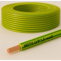 H07V-U 1x1.5 mm² Tip P Kabell tokezimi fikse 1 fije, e gje..