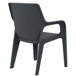 Karrige plastike Tiger Chair – Dizajn rattan, ngjyrë antracid Karrige plastike Tiger Chair – Dizajn rattan, ngjyrë antracid