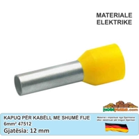 Kapuqa Terminal fundor 6 mm² Klauke të Izoluar - Qese me 100 copë (47512)