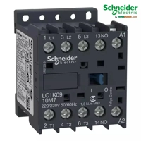 Kontaktor modular Schneider TeSys K 3P AC-3 ≤ 440 V 9 A - 1 NO ndihmëse - Spiral 220...230 V AC