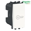 Ndërprerës modular hapje e portës  1-modul-me suste dhe simbol çelësi-i bardhë (Easy Styl Schneider)