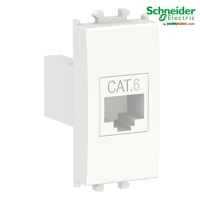 Easy Styl-Schneider, Prizë modulare të Dhënash ethernet Cat 6, 1 modul, e bardhë