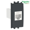 Easy Styl-Schneider, Prizë modulare të Dhënash ethernet Cat 6, 1 modul, e zezë