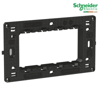 Easy Styl Schneider – Kornizë Montimi Bazë për Fiksim, 4 Module, e Zezë