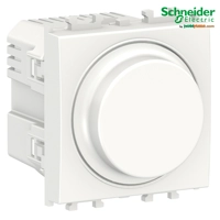 Potenciometer universal rrotullues LED 2-modular - i bardhë (Easy Styl-Schneider)