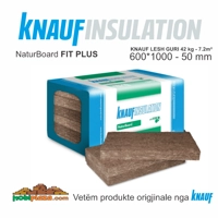 KNAUF 5cm 42kg Lesh Guri NATURBOARD Fit Plus 50*600*1000 - 7.2 m² tuba, Çmimi për m²