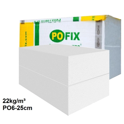 PO6 25CM STIROPOL EPS - POFIX 100X50CM, Çmimi per m²