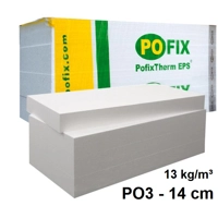 PO3 14CM  STIROPOL EPS - POFIX 100X50CM, Çmimi per m²