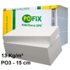 PO3 15CM  STIROPOL EPS - POFIX 100X50CM, Çmimi per m² PO3 15CM  STIROPOL EPS - POFIX 100X50CM, Çmimi per m²