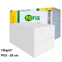 PO3 25CM  STIROPOL EPS - POFIX 100X50CM, Çmimi per m²