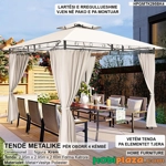 Tende metalike luksoze per oborr – mbrojtje totale nga dielli dhe freski elegante ne cdo stine, 3x3 Tende metalike luksoze per oborr – mbrojtje totale nga dielli dhe freski elegante ne cdo stine, 3x3