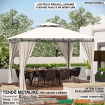 Tende metalike luksoze per oborr – mbrojtje totale nga dielli dhe freski elegante ne cdo stine, 3x3 Tende metalike luksoze per oborr – mbrojtje totale nga dielli dhe freski elegante ne cdo stine, 3x3