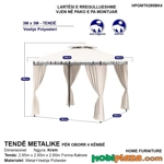 Tende metalike luksoze per oborr – mbrojtje totale nga dielli dhe freski elegante ne cdo stine, 3x3 Tende metalike luksoze per oborr – mbrojtje totale nga dielli dhe freski elegante ne cdo stine, 3x3