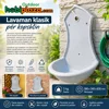 Qeshme Lavaman Plastike Klasik per Kopsht dhe Oborr 380 × 340 × 630 mm